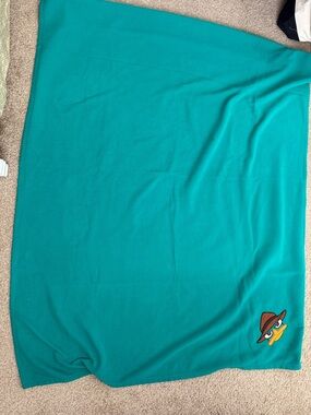 Phineas And Ferb Perry The Platypus Agent P Vintage Disney Store Blanket